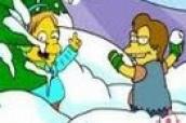 Simpsons Snow Fight